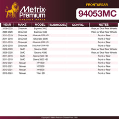 Metrix Premium Front&Rear Disc Brake Pad Set 94053MC OEM fit spare parts