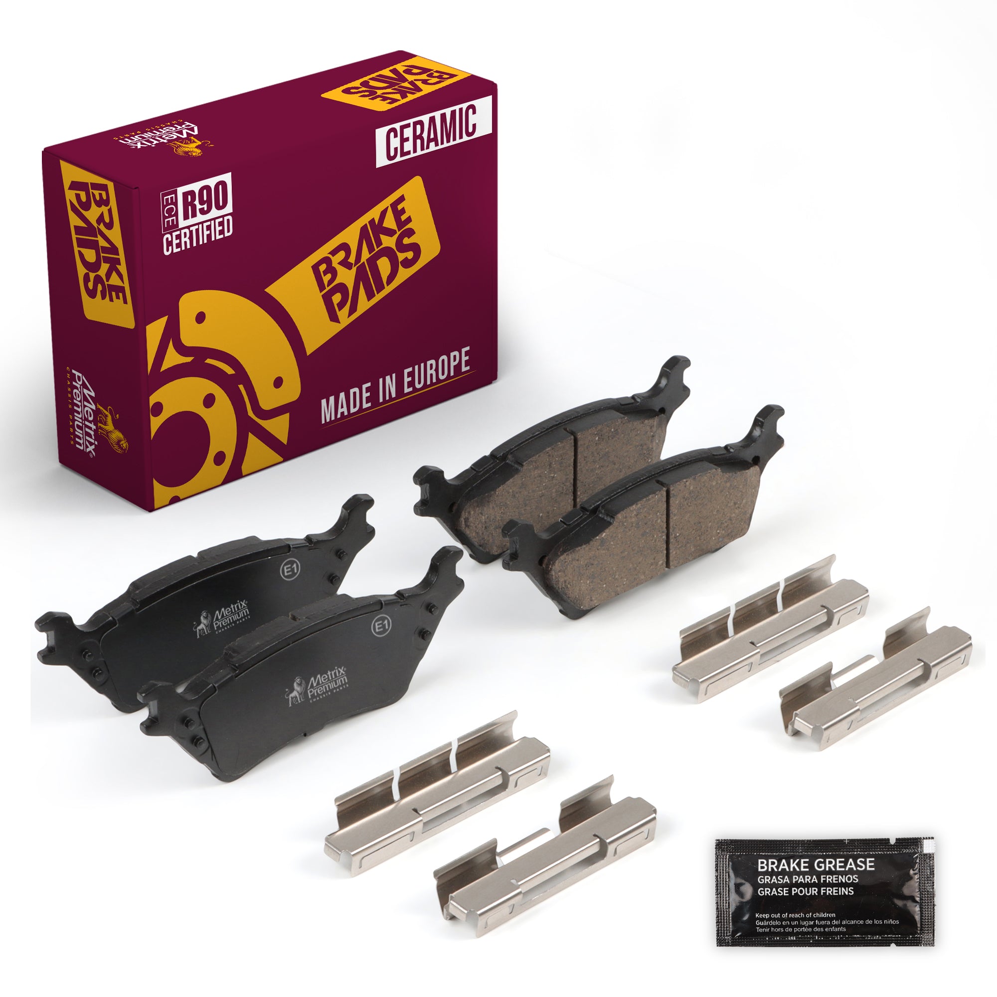 Metrix Premium Rear Disc Brake Pad Set 94066MC OEM fit auto parts