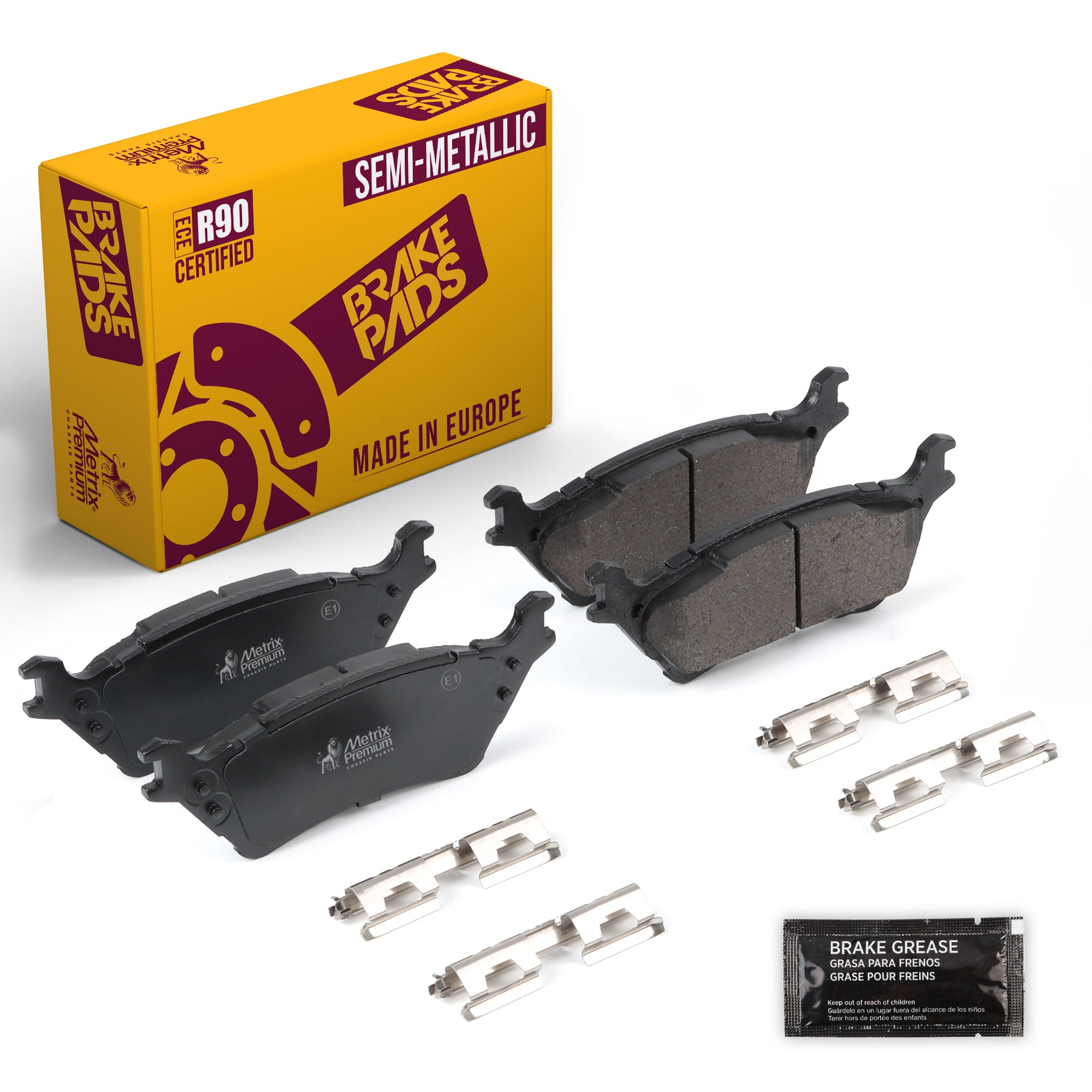 Metrix Premium Rear Disc Brake Pad Set 94066MS OEM fit auto parts