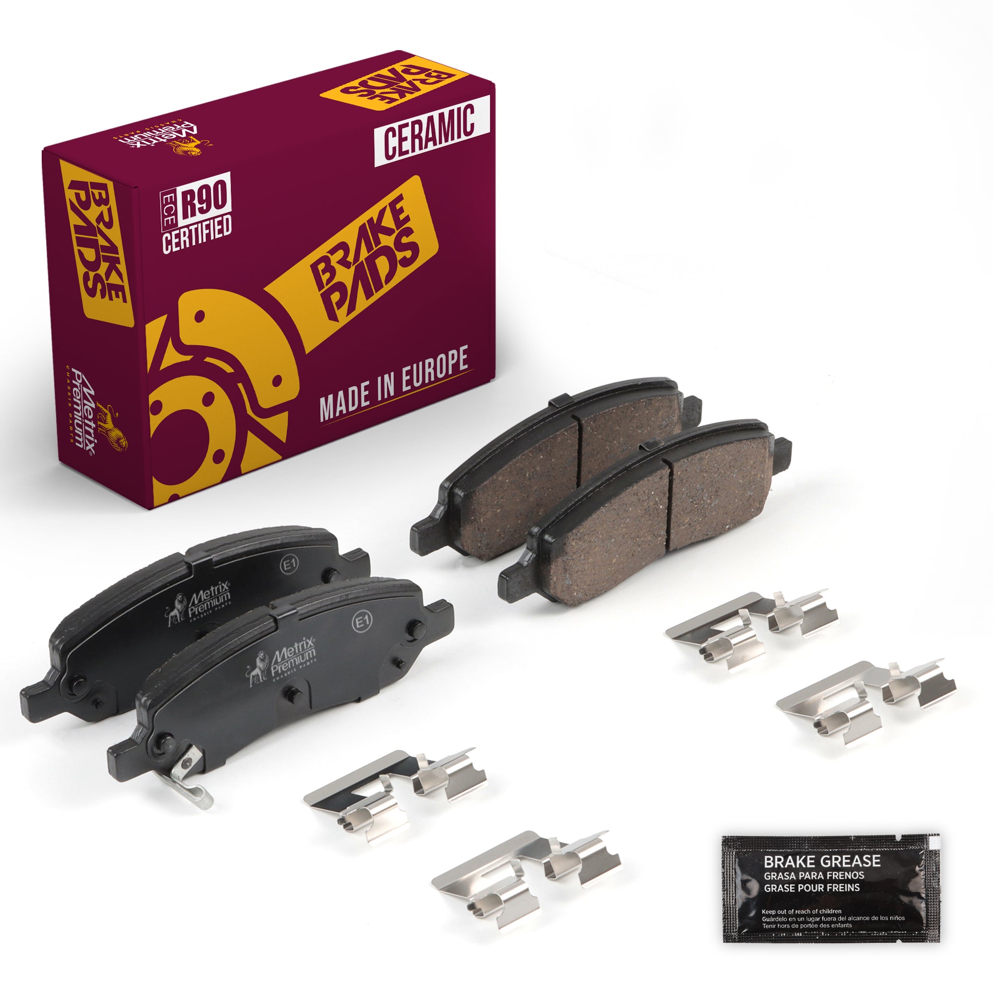 Metrix Premium Rear Disc Brake Pad Set 94100MC OEM fit auto parts
