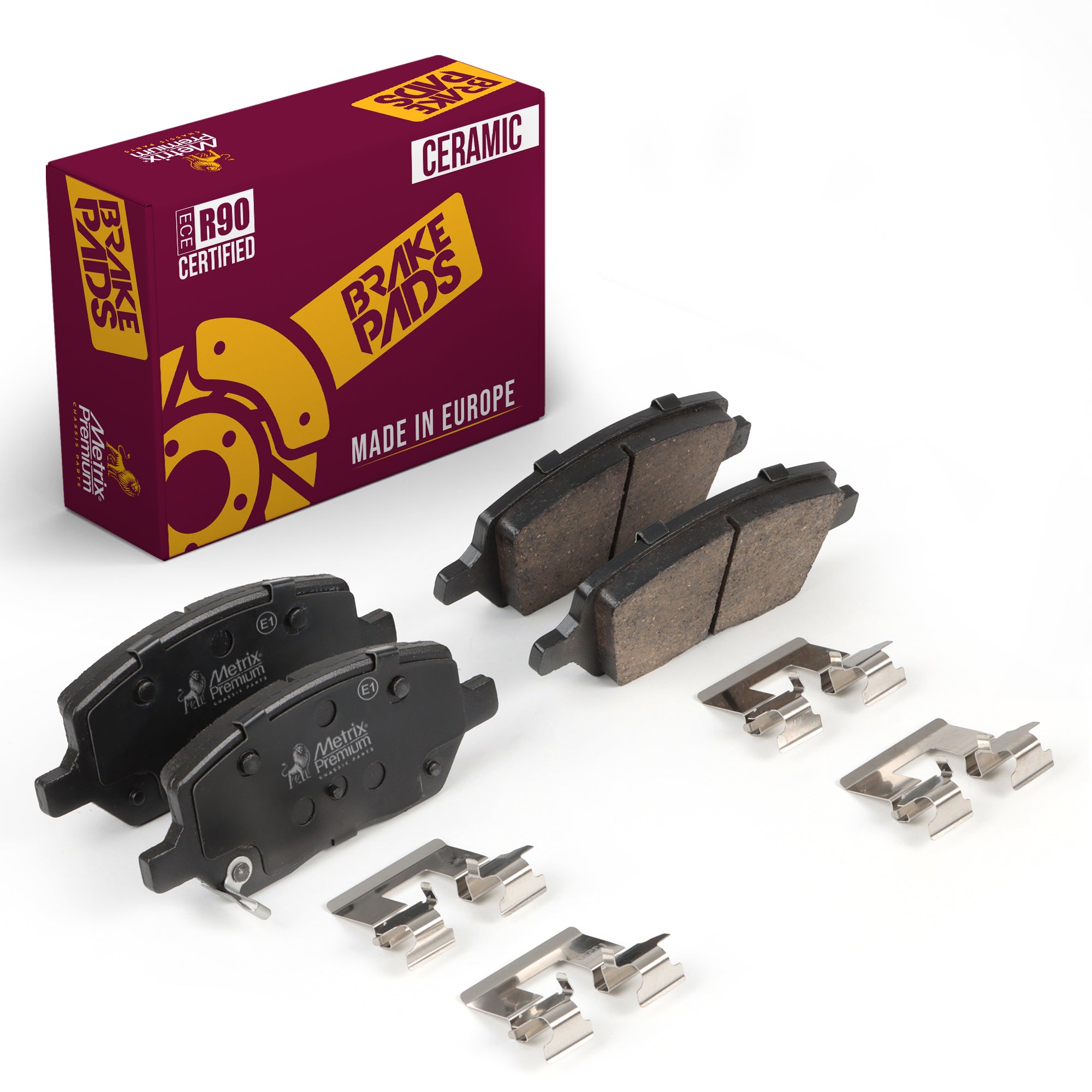 Metrix Premium Chassis Parts Rear Disc Brake Pad Set 94109MC for BUICK, CHEVROLET, MOBILITY VENTURES, PONTIAC, SATURN, VPG