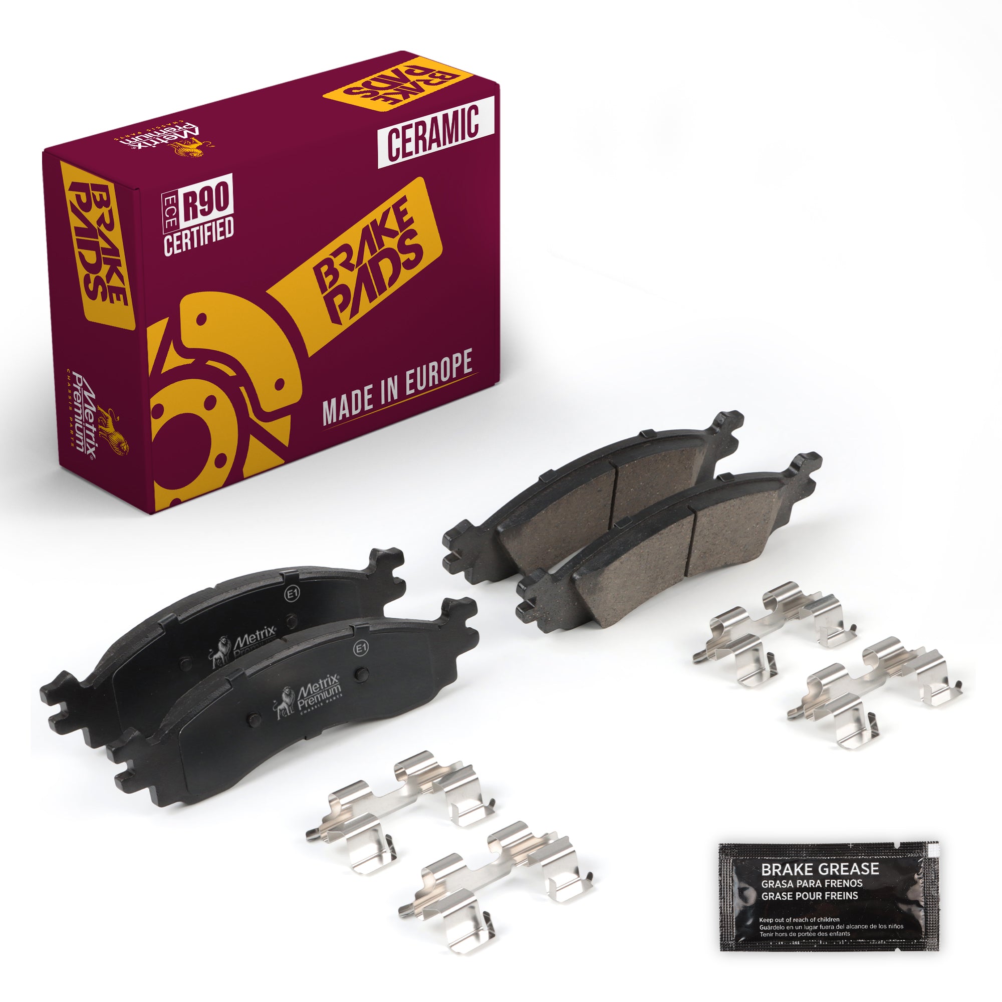 Metrix Premium Front Disc Brake Pad Set 94121MC OEM fit auto parts