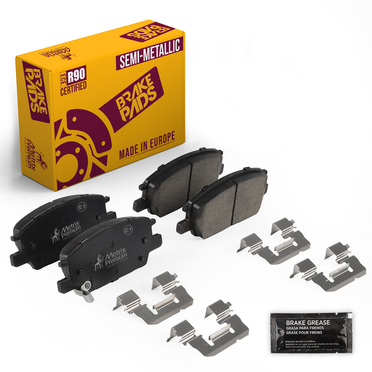 Metrix Premium Chassis Parts Front Disc Brake Pad Set 94126MS OEM fit auto parts