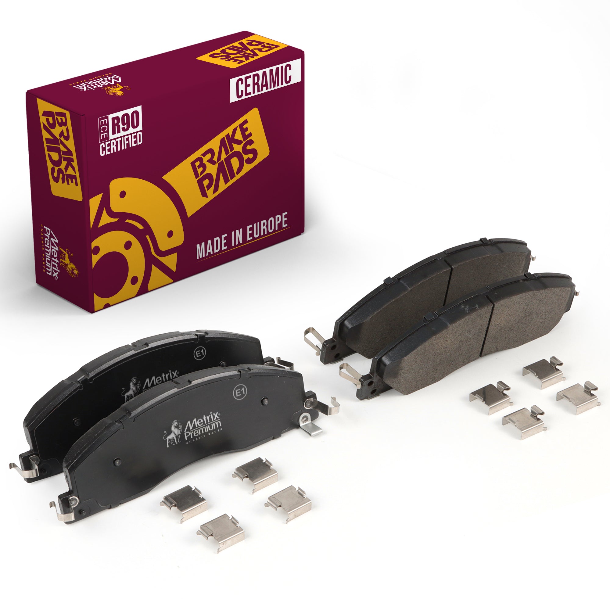 Metrix Premium Chassis Parts Front Disc Brake Pad Set 94128MC for DODGE, RAM