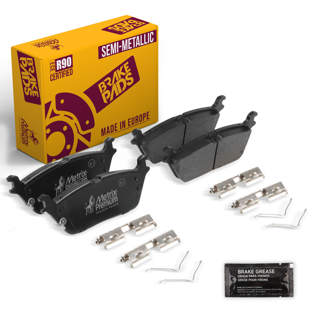 Metrix Premium Rear Disc Brake Pad Set 94129MS OEM fit auto parts