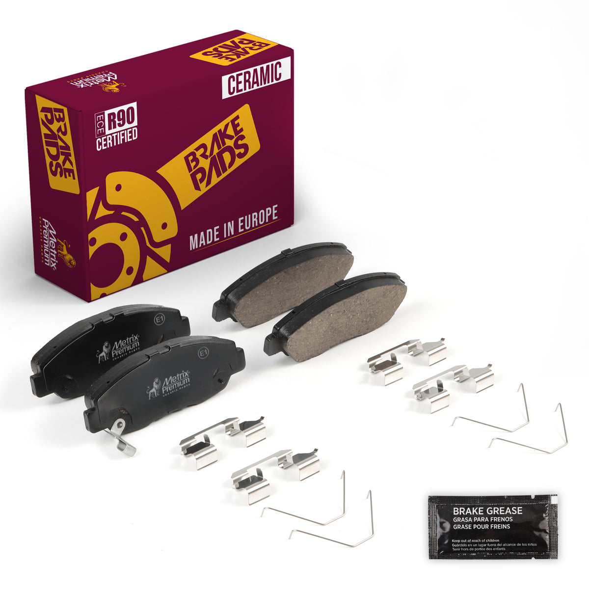 Metrix Premium Front Disc Brake Pad Set 94143MC OEM fit auto parts