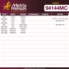 Metrix Premium Chassis Parts  suspension steering brake parts