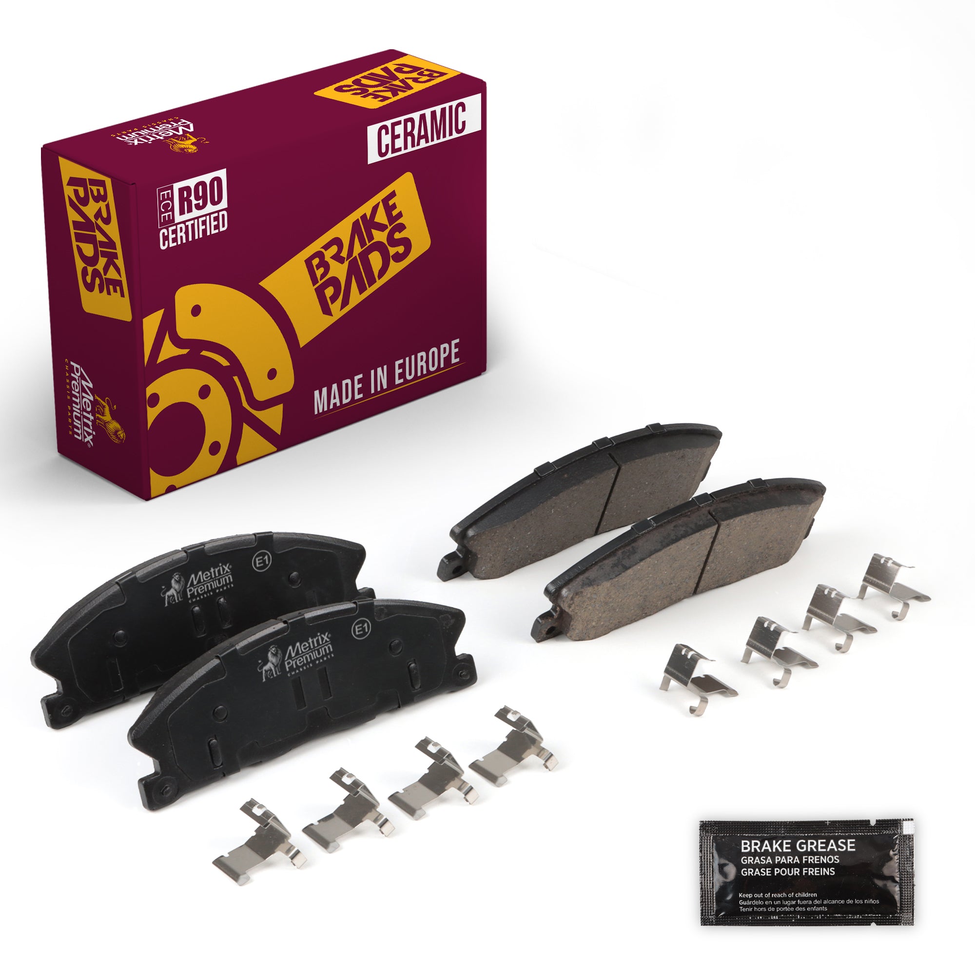 Metrix Premium Front Disc Brake Pad Set 94151MC OEM fit auto parts