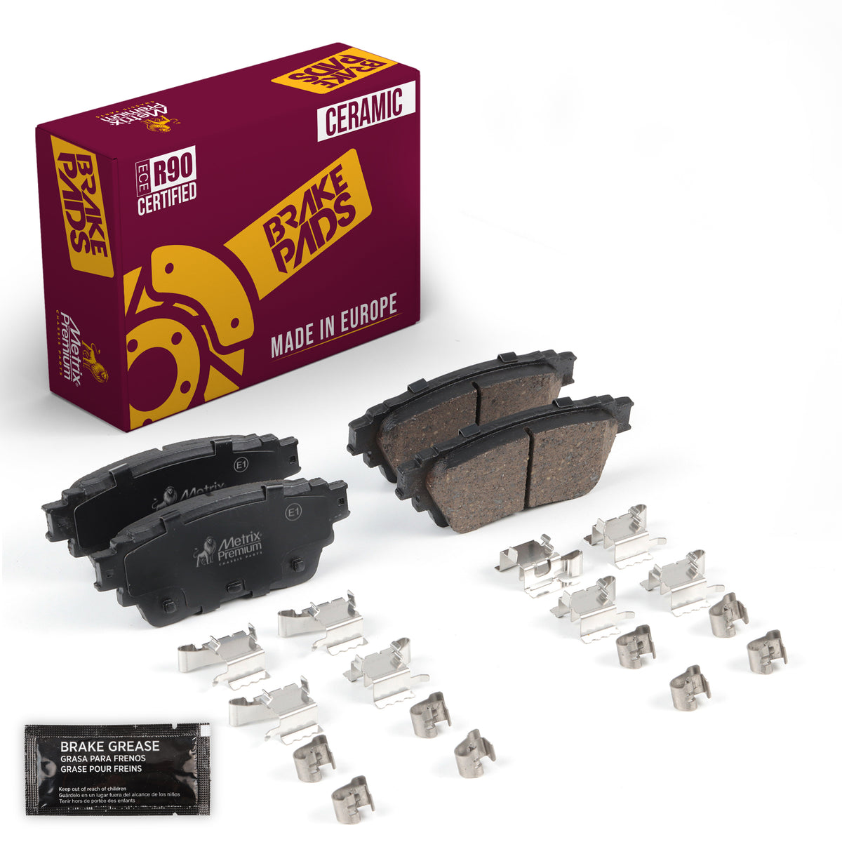Metrix Premium Rear Disc Brake Pad Set 94161MC OEM fit auto parts