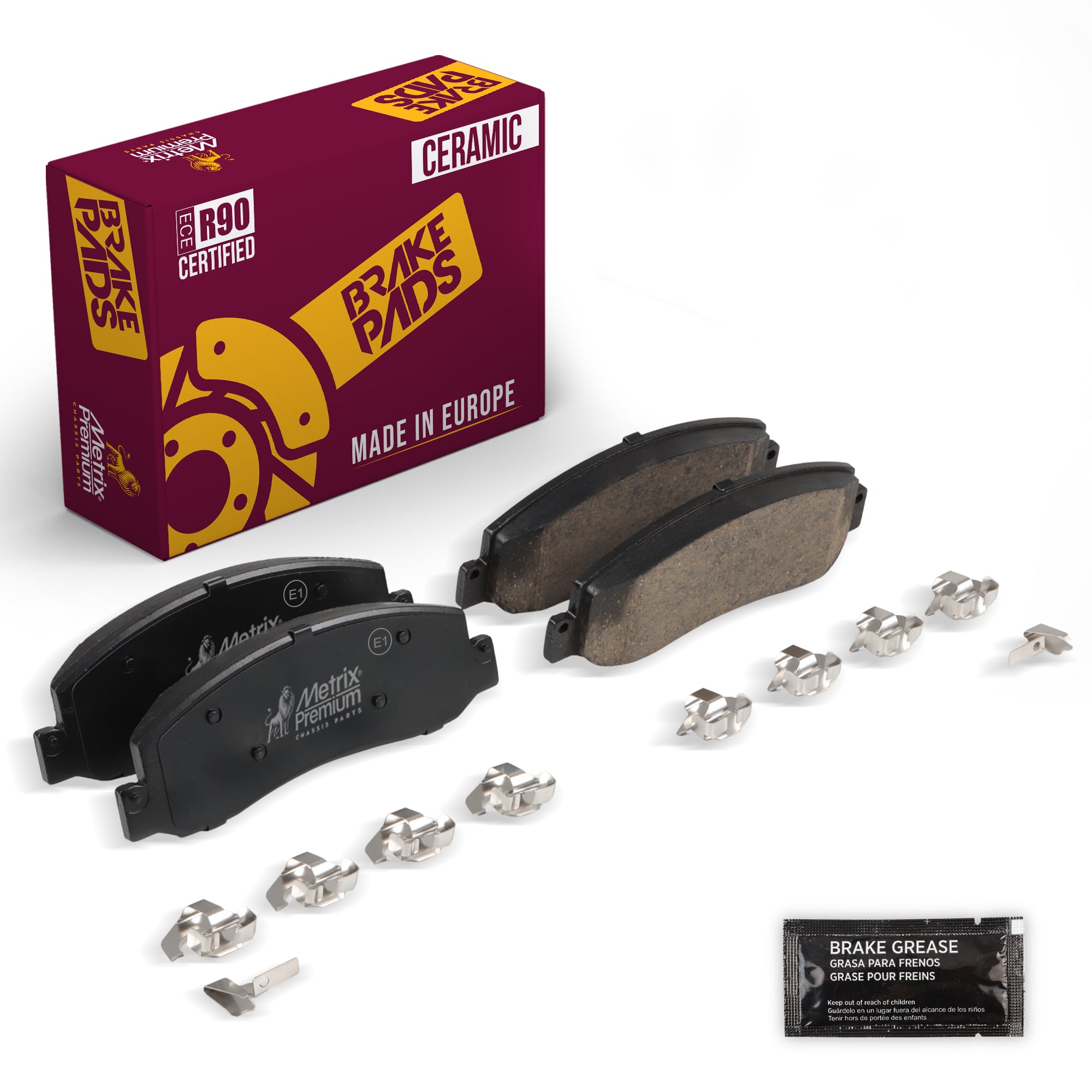 Metrix Premium Front Disc Brake Pad Set 94168MC OEM fit auto parts