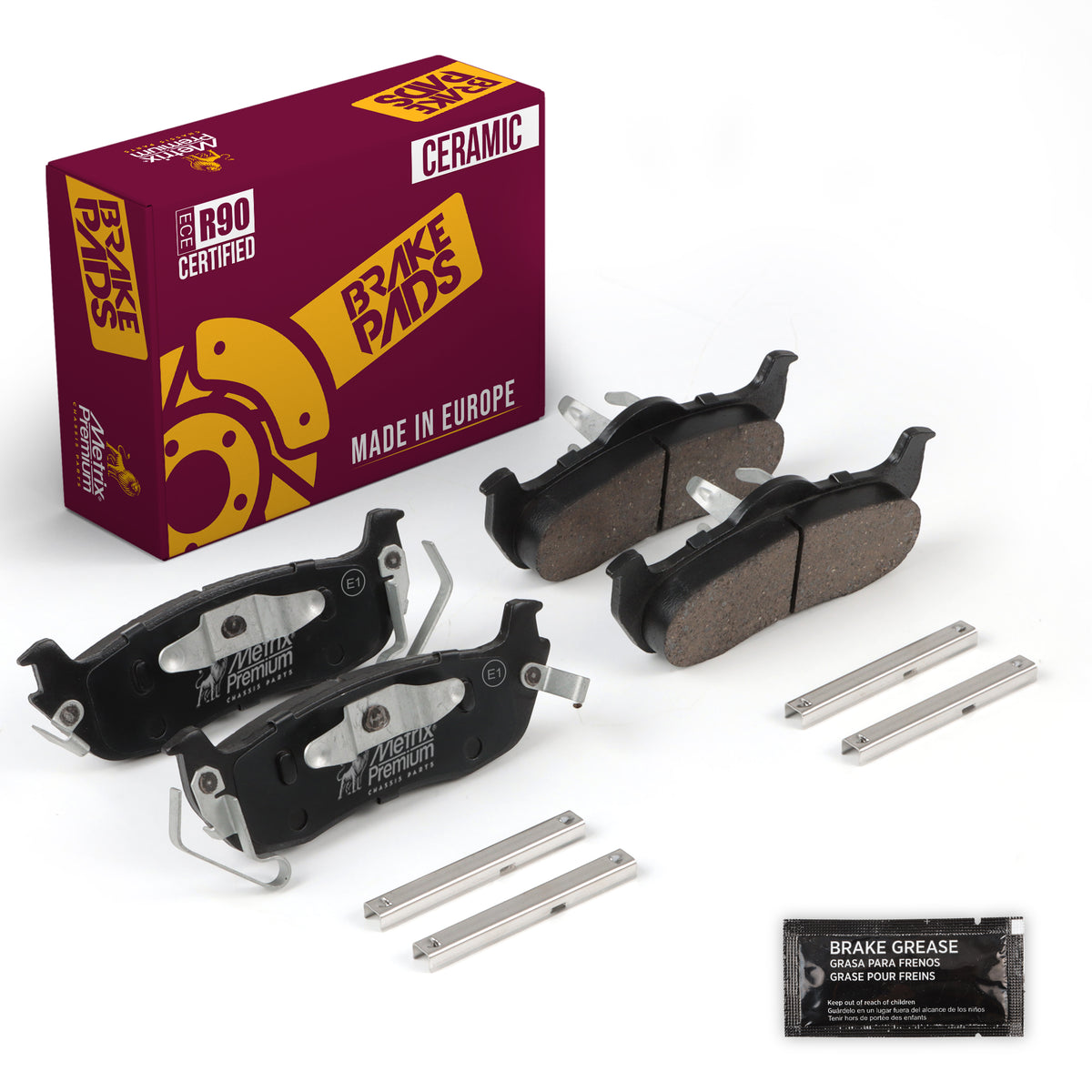 Metrix Premium Rear Disc Brake Pad Set 94176MC OEM fit auto parts