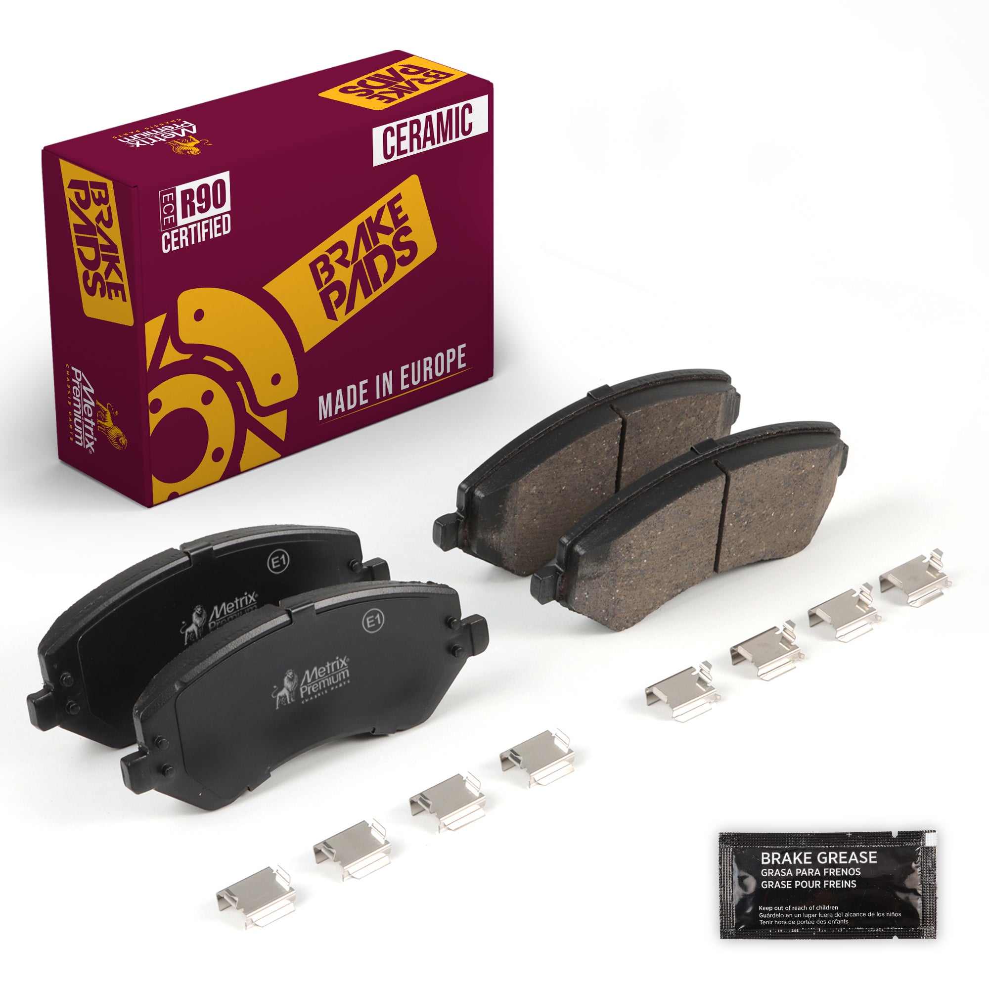 Metrix Premium Front Disc Brake Pad Set 94243MC OEM fit auto parts