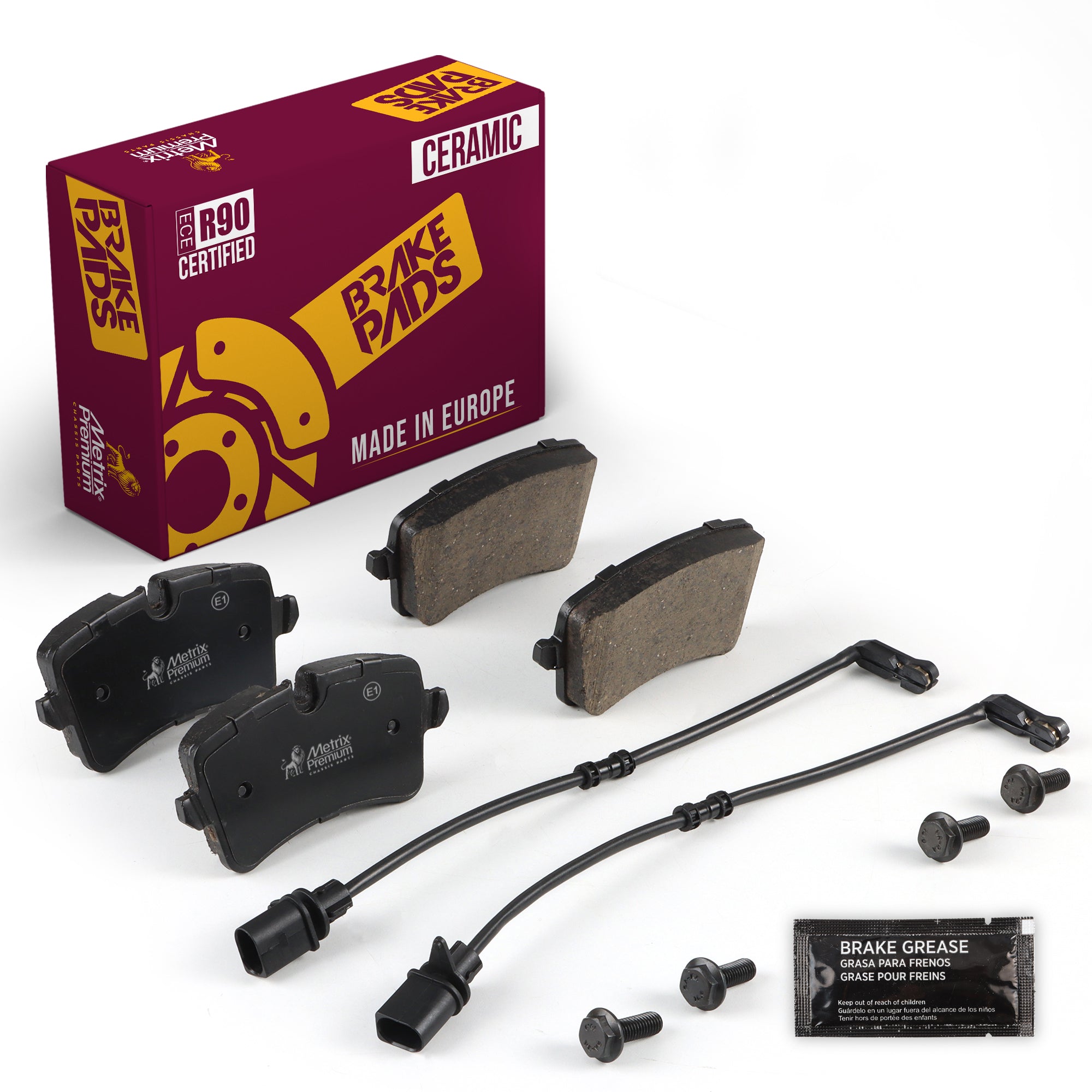 Metrix Premium Chassis Parts Front Disc Brake Pad Set 94280MC OEM fit auto parts