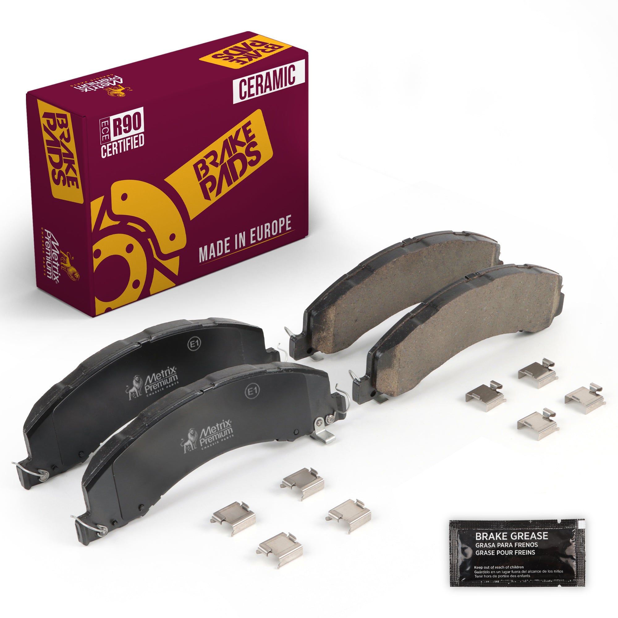 Metrix Premium Rear Disc Brake Pad Set 94305MC OEM fit auto parts