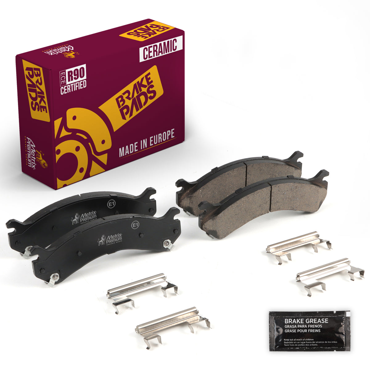 Metrix Premium Front&Rear Disc Brake Pad Set 94309MC OEM fit auto parts