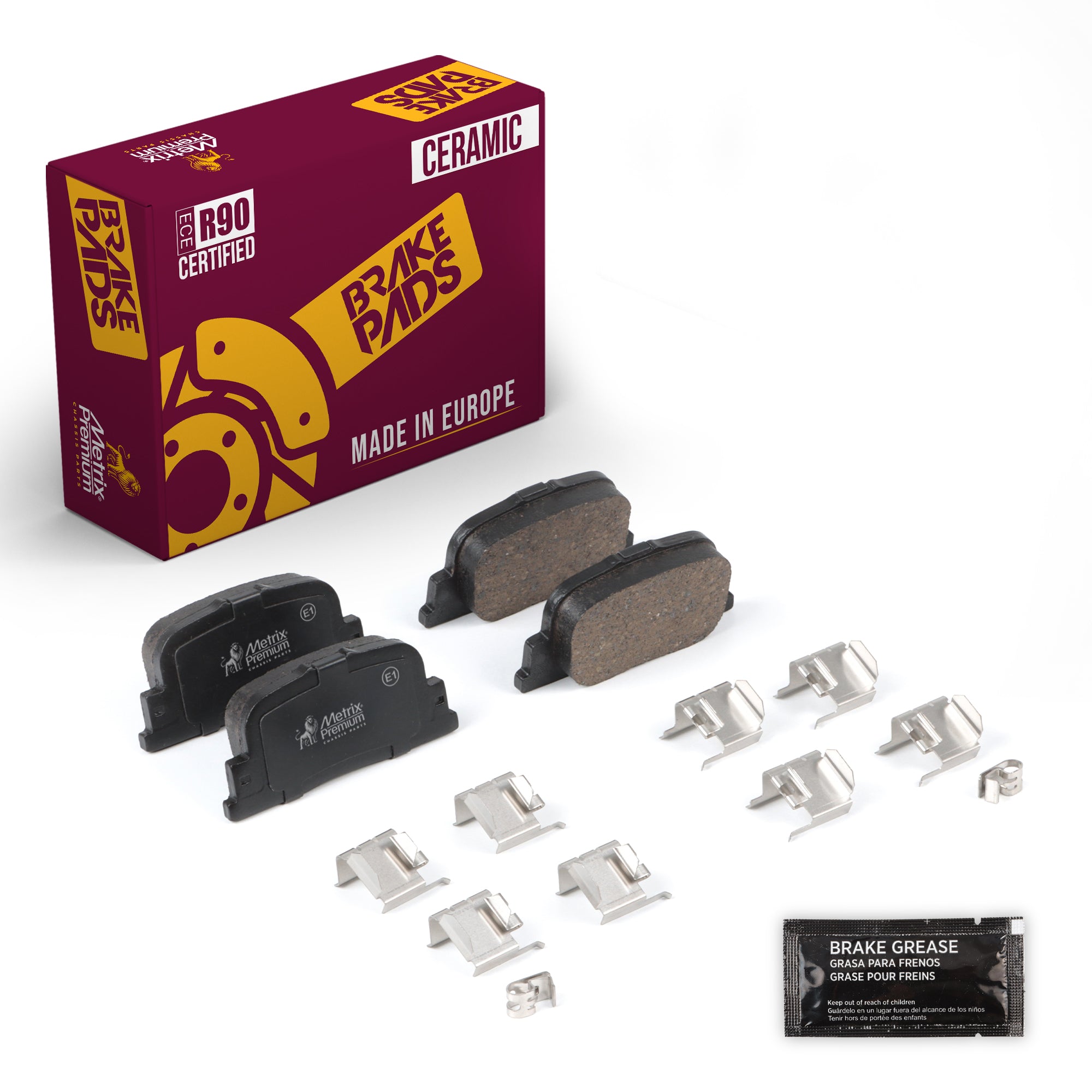 Metrix Premium Rear Disc Brake Pad Set 94324MC OEM fit auto parts