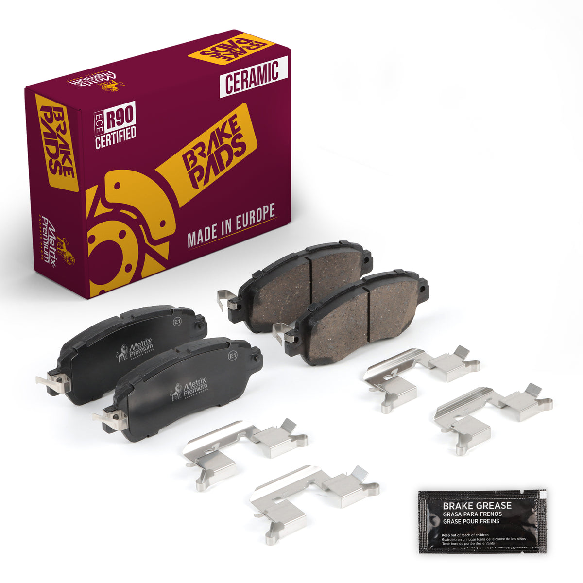 Metrix Premium Front Disc Brake Pad Set 94333MC OEM fit auto parts