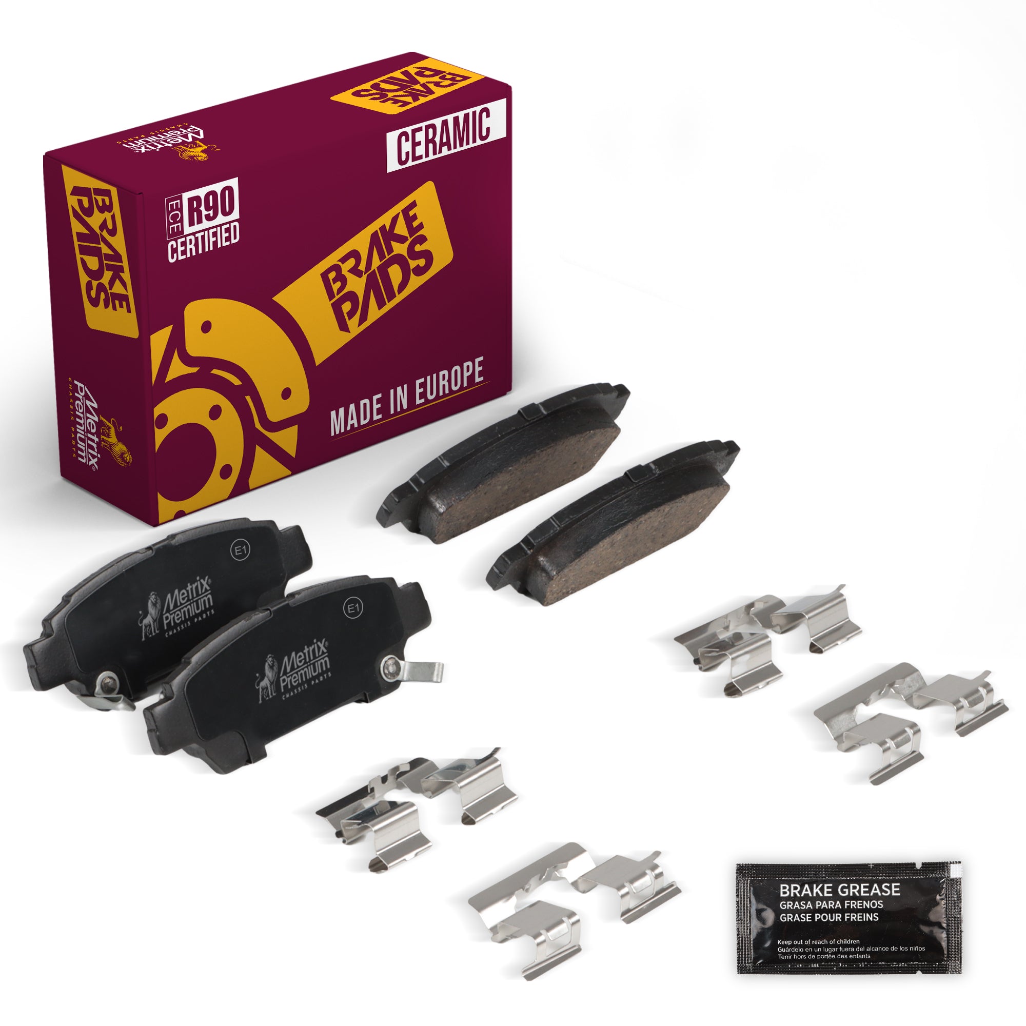 Metrix Premium Rear Disc Brake Pad Set 94334MC OEM fit auto parts