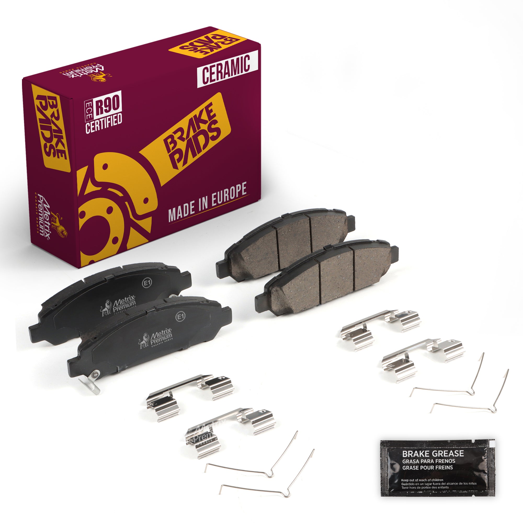 Metrix Premium Front Disc Brake Pad Set 94351MC OEM fit auto parts