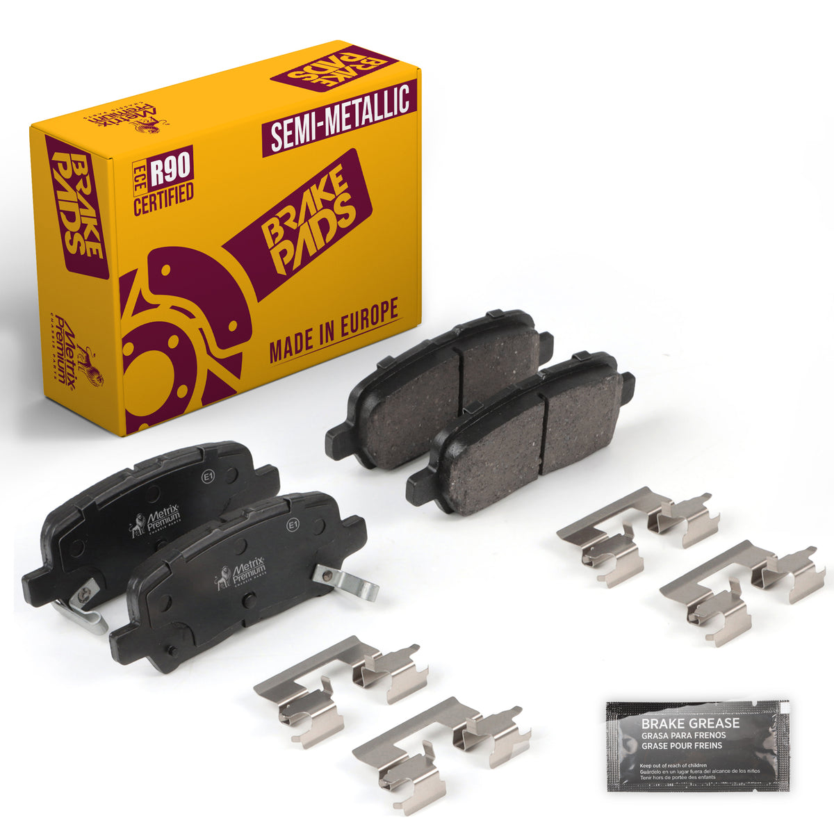 Metrix Premium Rear Disc Brake Pad Set 94354MS OEM fit auto parts