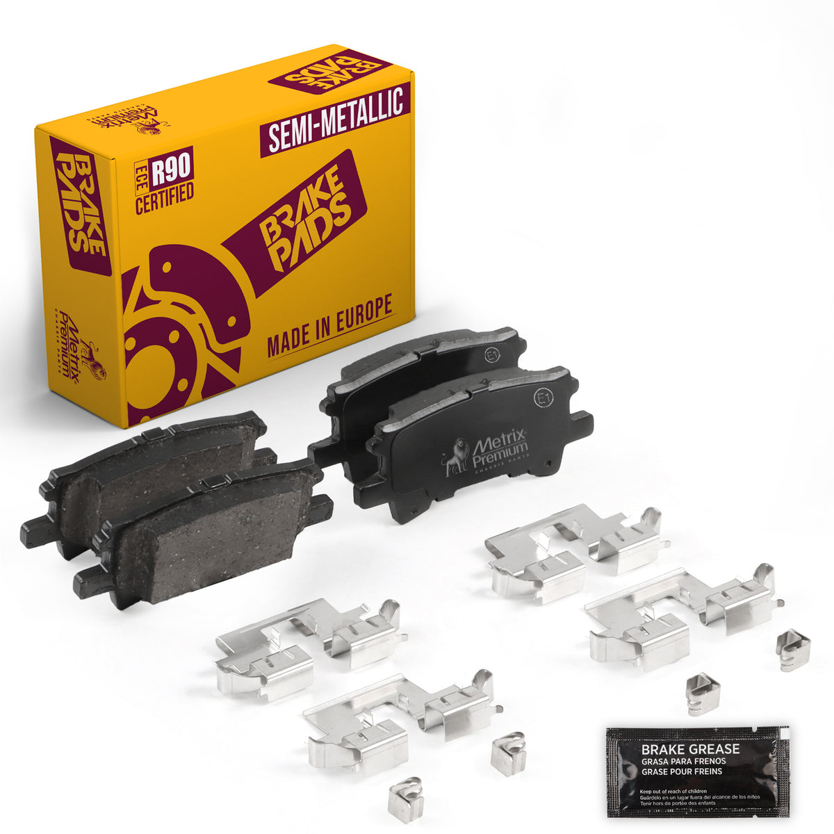 Metrix Premium Chassis Parts Rear Disc Brake Pad Set 94358MS OEM fit auto parts