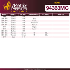 Metrix Premium Rear Disc Brake Pad Set 94363MC OEM fit spare parts
