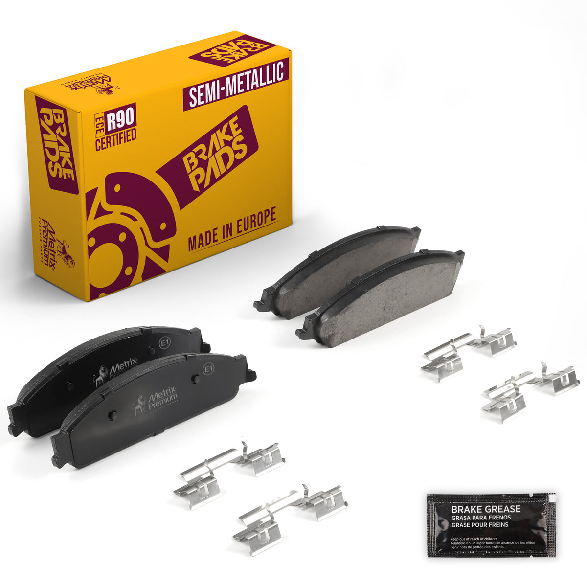 Metrix Premium Chassis Parts Front Disc Brake Pad Set 94364MS OEM fit auto parts