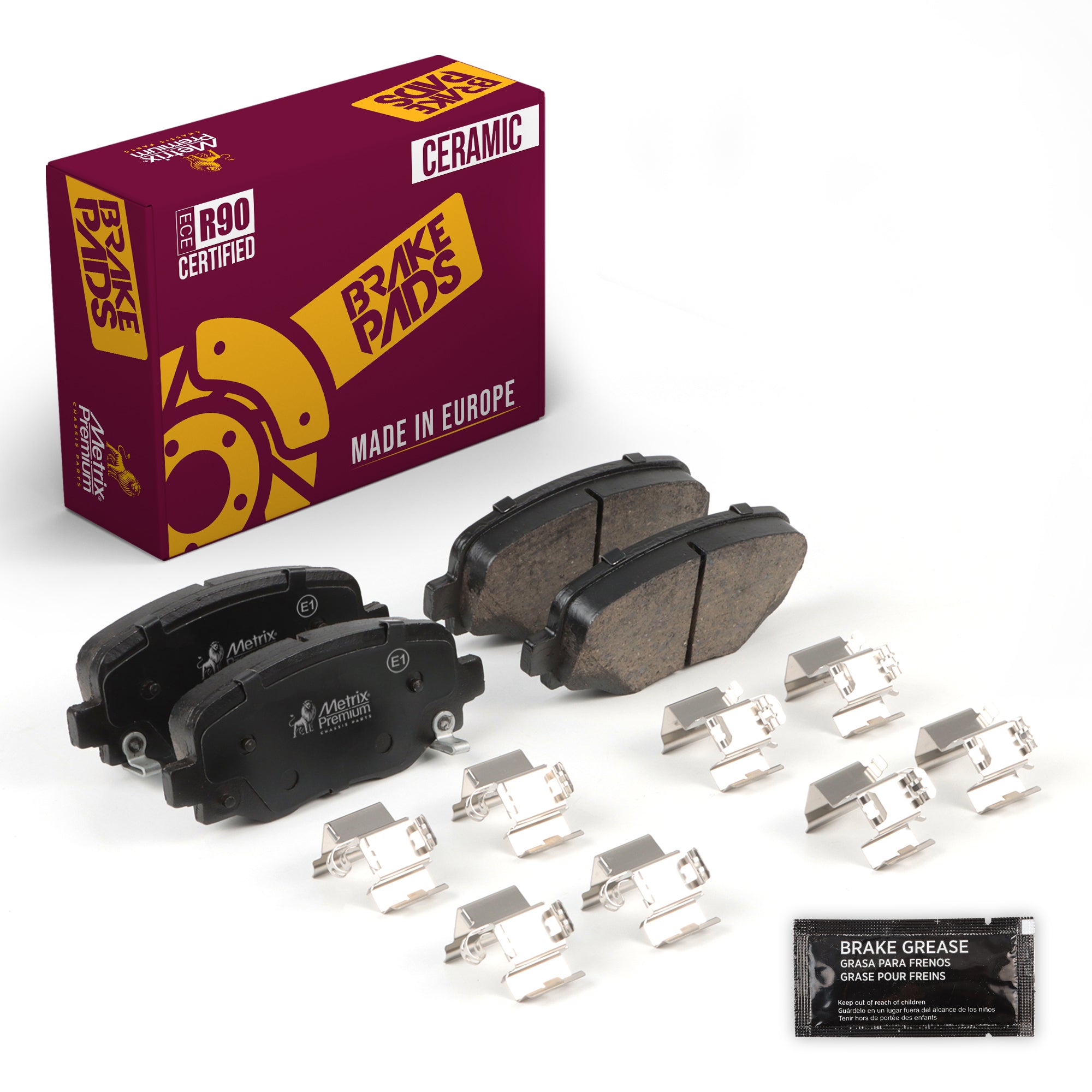 Metrix Premium Rear Disc Brake Pad Set 94370MC OEM fit auto parts