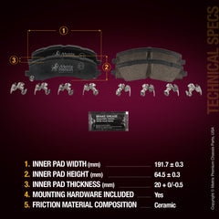 Metrix Premium Rear Disc Brake Pad Set 94373MC aftermarket car parts