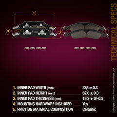 Metrix Premium Front Disc Brake Pad Set 94377MC aftermarket car parts