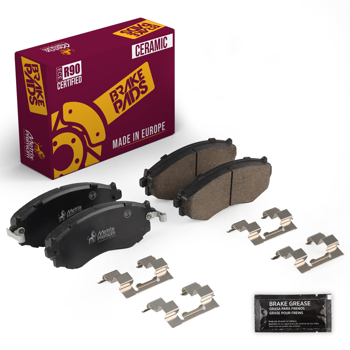 Metrix Premium Chassis Parts Front Disc Brake Pad Set 94417MC OEM fit auto parts