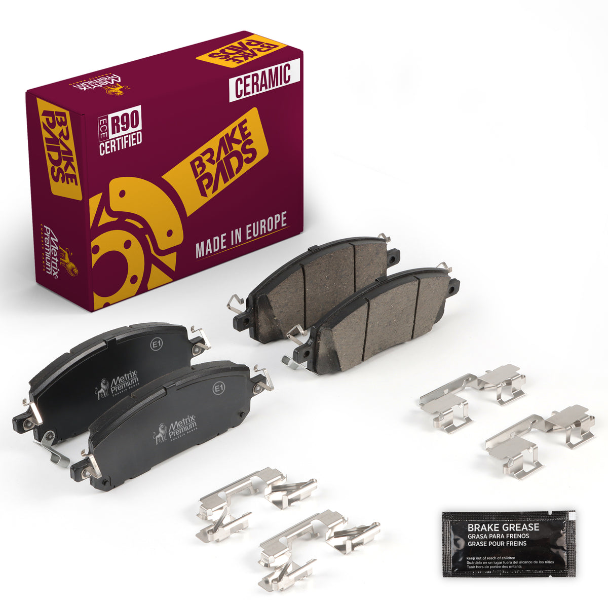 Metrix Premium Chassis Parts Front Disc Brake Pad Set 94451MC OEM fit auto parts