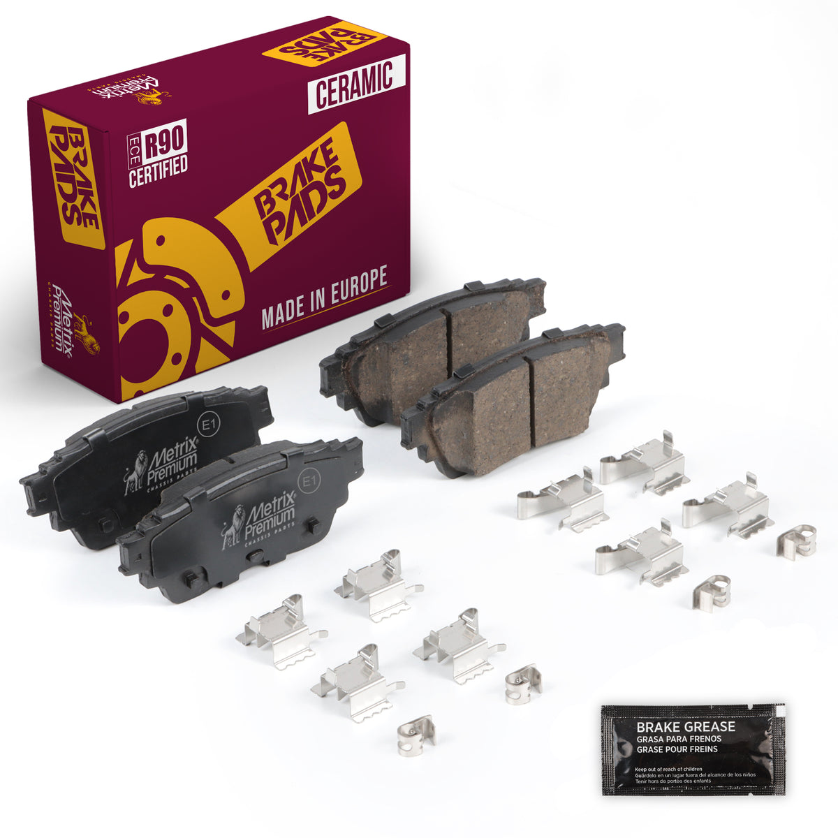 Metrix Premium Rear Disc Brake Pad Set 94455MC OEM fit auto parts