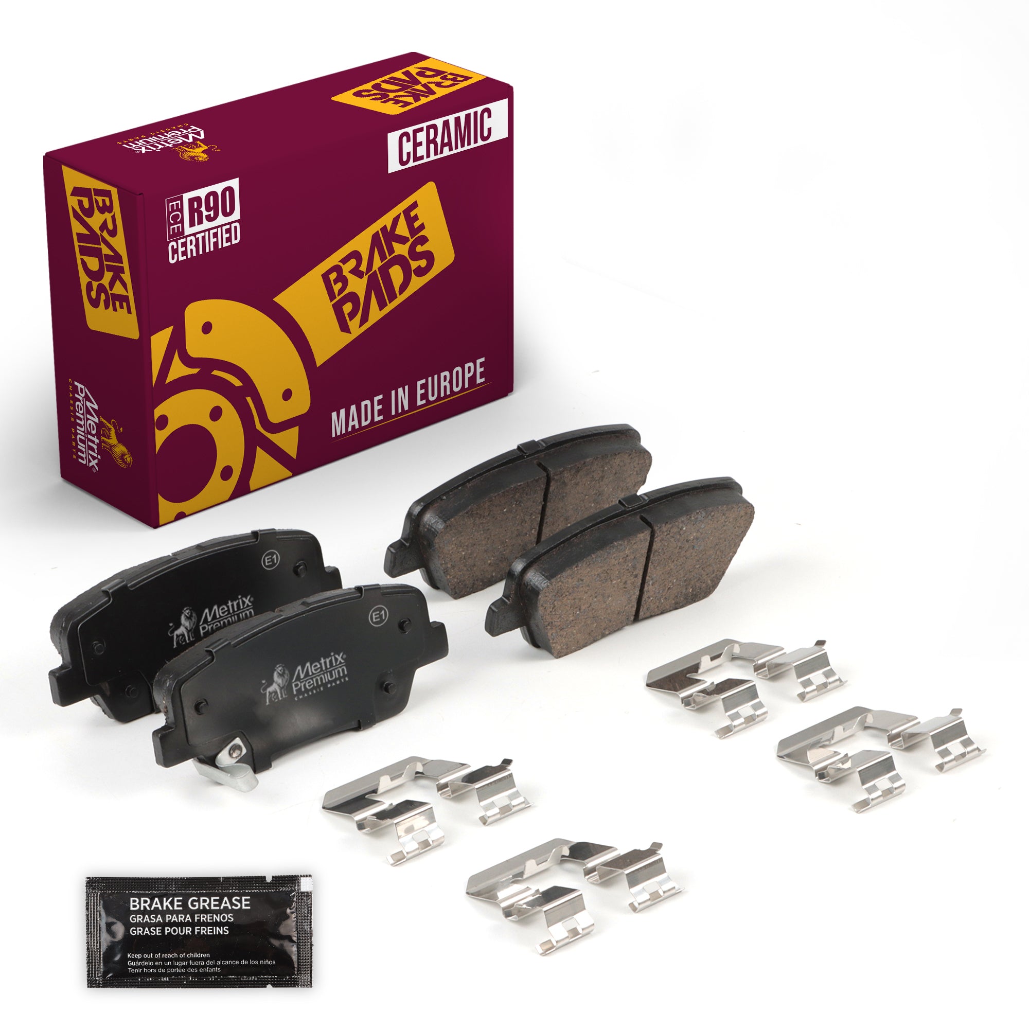 Metrix Premium Rear Disc Brake Pad Set 94465MC OEM fit auto parts