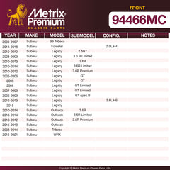 Metrix Premium Front Disc Brake Pad Set 94466MC OEM fit spare parts