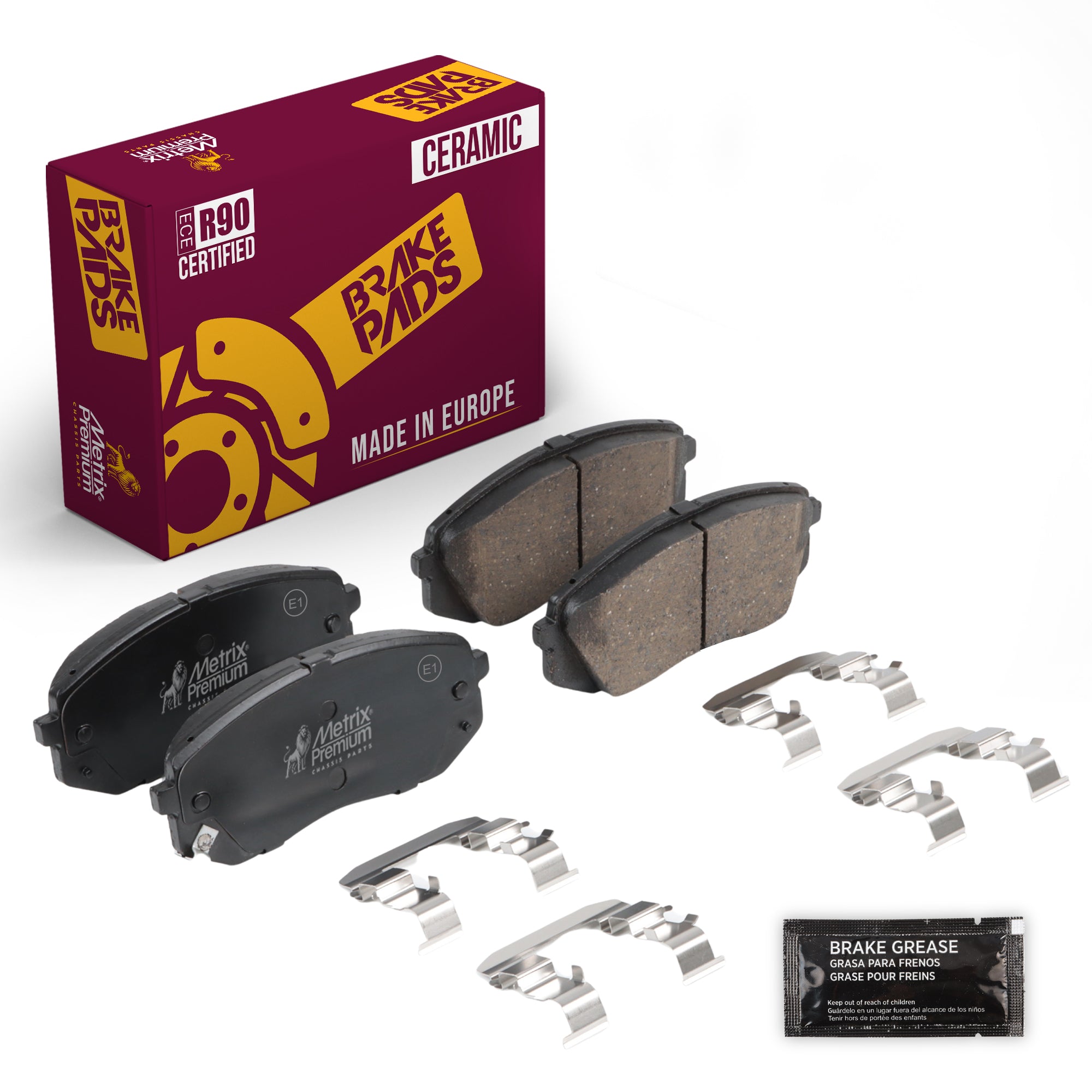 Metrix Premium Front Disc Brake Pad Set 94491MC OEM fit auto parts