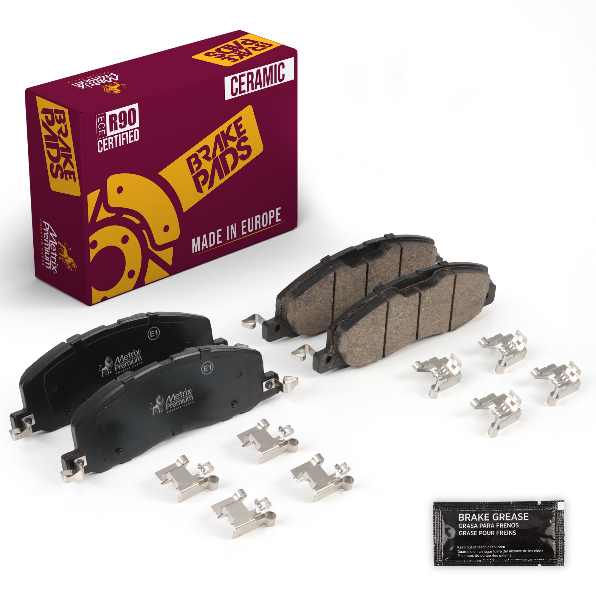Metrix Premium Chassis Parts Front Disc Brake Pad Set 94496MC OEM fit auto parts