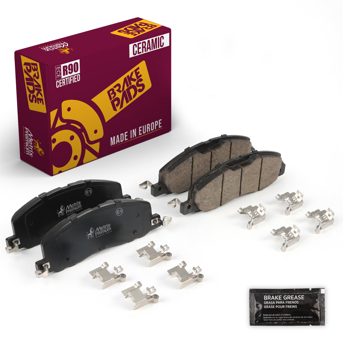Metrix Premium Chassis Parts Front Disc Brake Pad Set 94496MC OEM fit auto parts