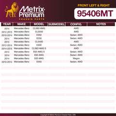 Metrix Premium Chassis Parts Front Left & Right Stabilizer Bar Link Kit 95406MT OEM fit auto parts