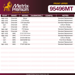 Metrix Premium Front Upper Ball Joint Kit 95496MT OEM fit spare parts