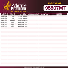 Metrix Premium Front Lower Ball Joint Kit 95507MT OEM fit spare parts