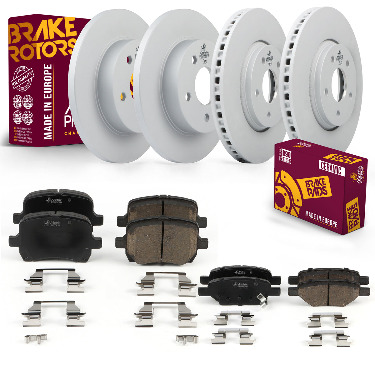 Metrix Premium Front & Rear Brake Kit 95705MT OEM fit auto parts