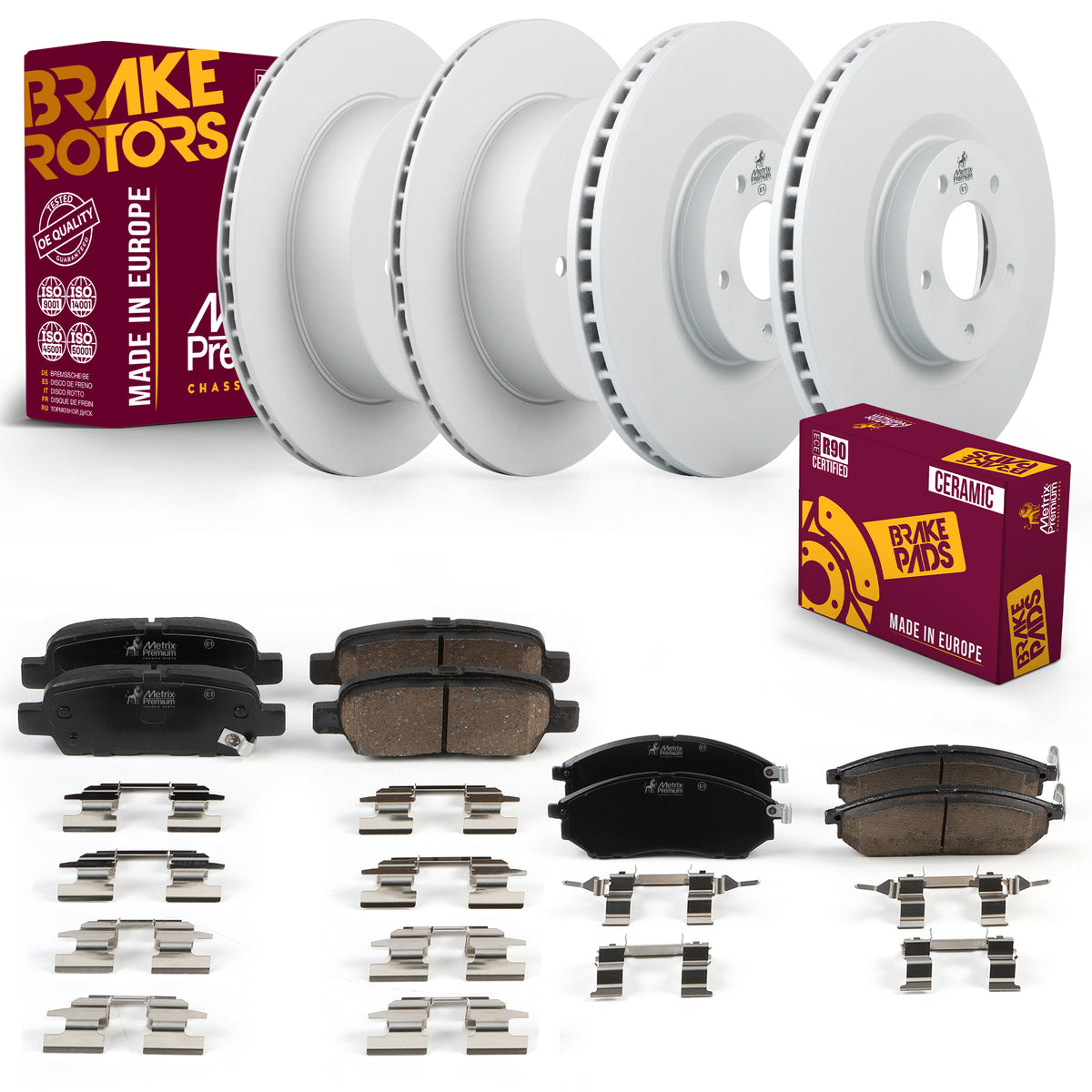 Metrix Premium Front & Rear Brake Kit 95708MT OEM fit auto parts