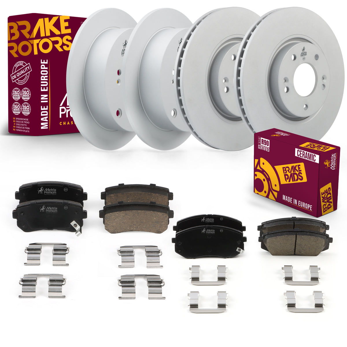 Metrix Premium Front & Rear Brake Kit 95709MT OEM fit auto parts