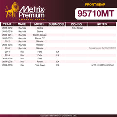 Metrix Premium Front & Rear Brake Kit 95710MT OEM fit spare parts