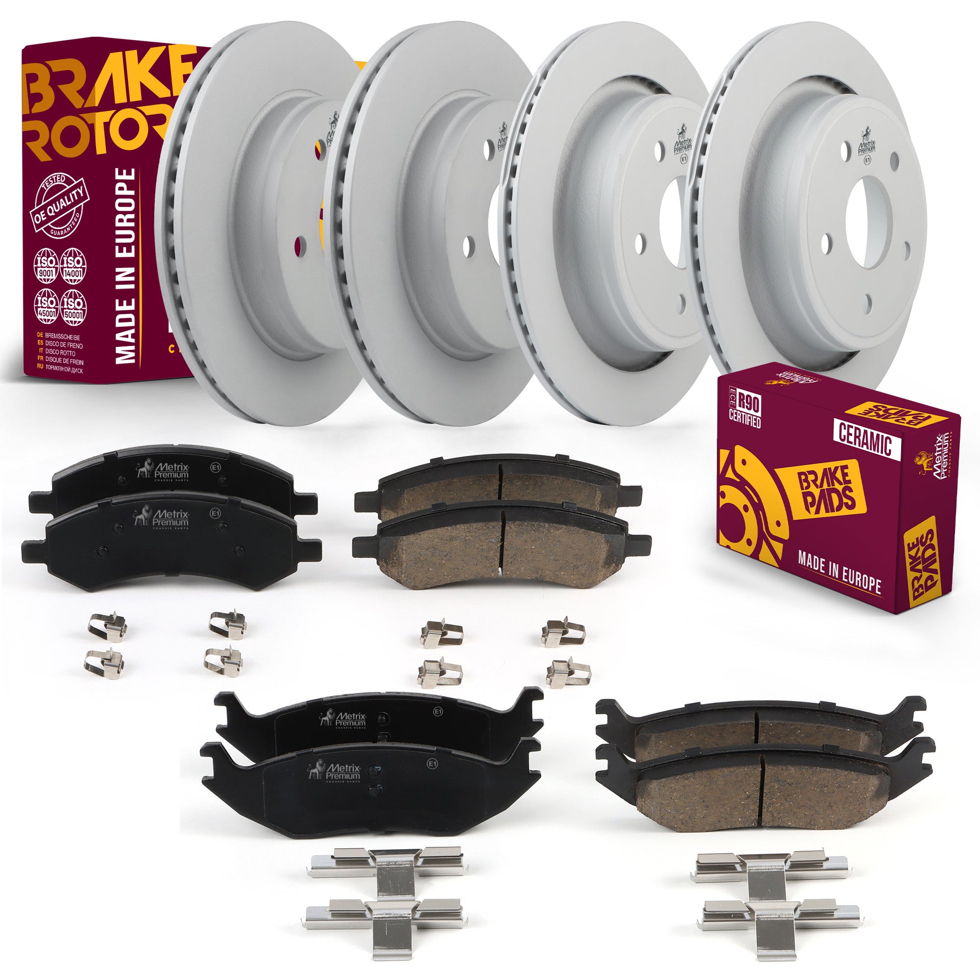 Metrix Premium Front & Rear Brake Kit 95711MT OEM fit auto parts