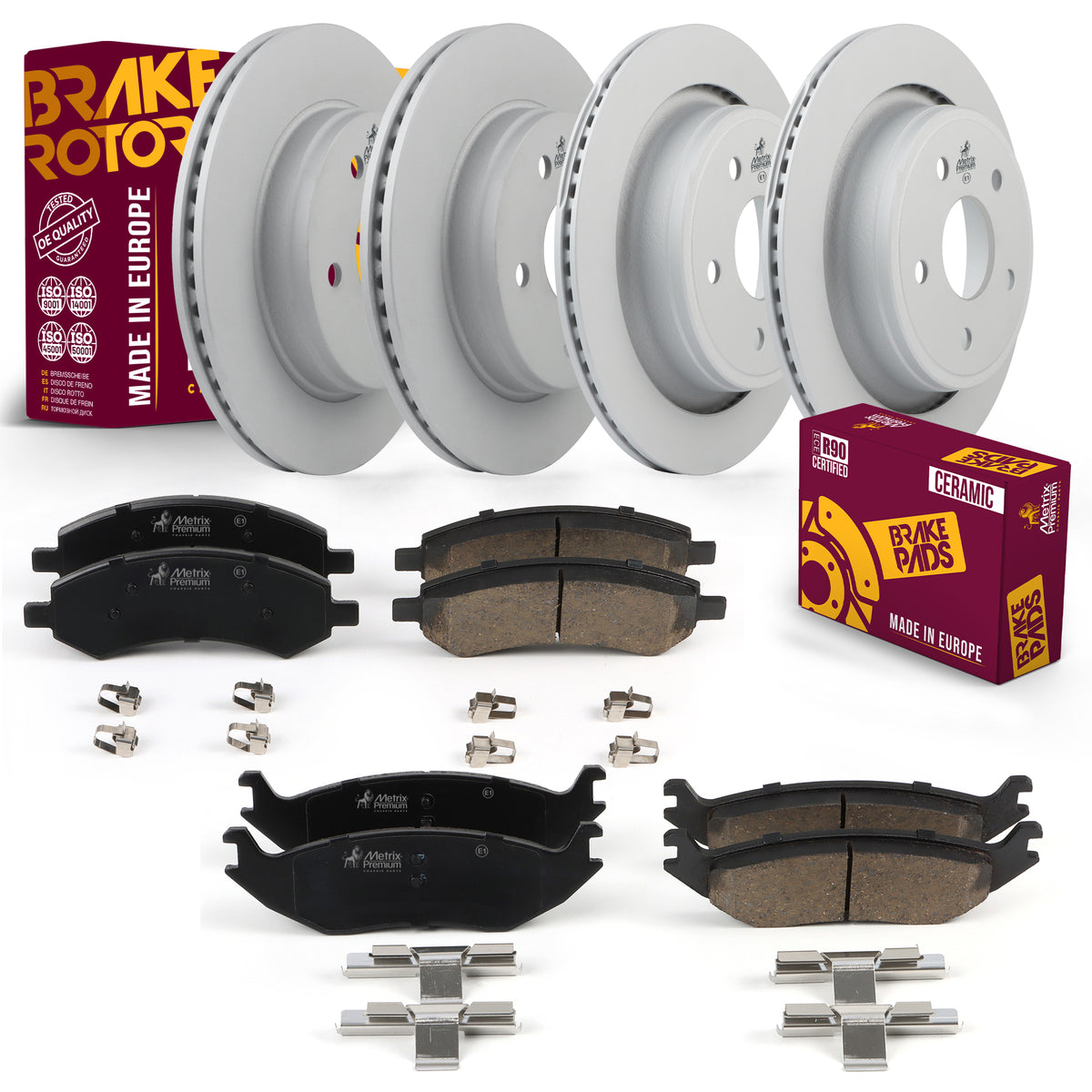 Metrix Premium Front & Rear Brake Kit 95711MT OEM fit auto parts