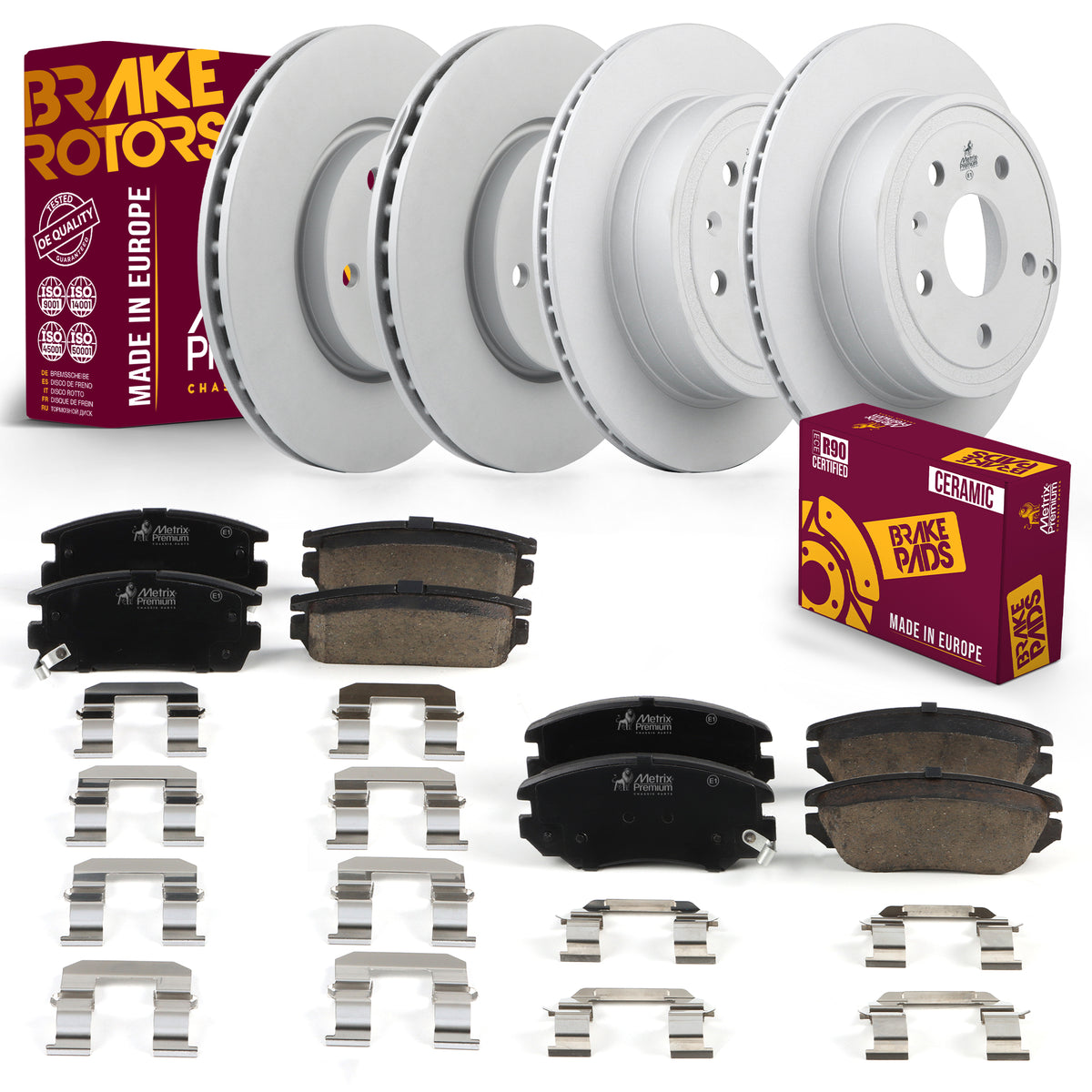 Metrix Premium Front & Rear Brake Kit 95712MT OEM fit auto parts