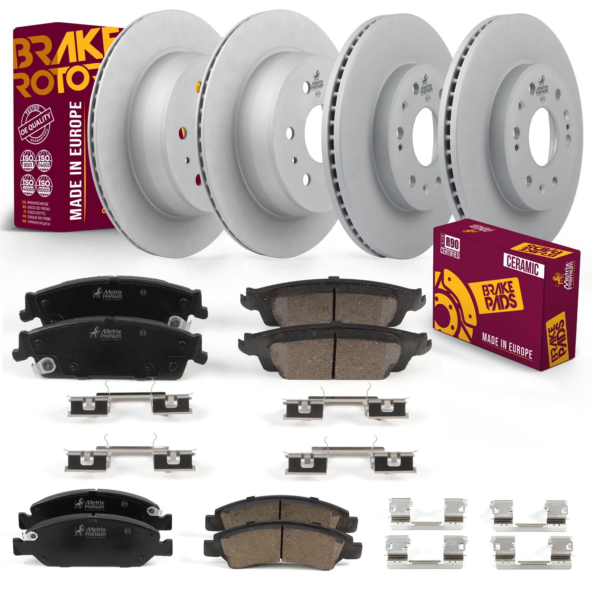 Metrix Premium Front & Rear Brake Kit 95714MT OEM fit auto parts