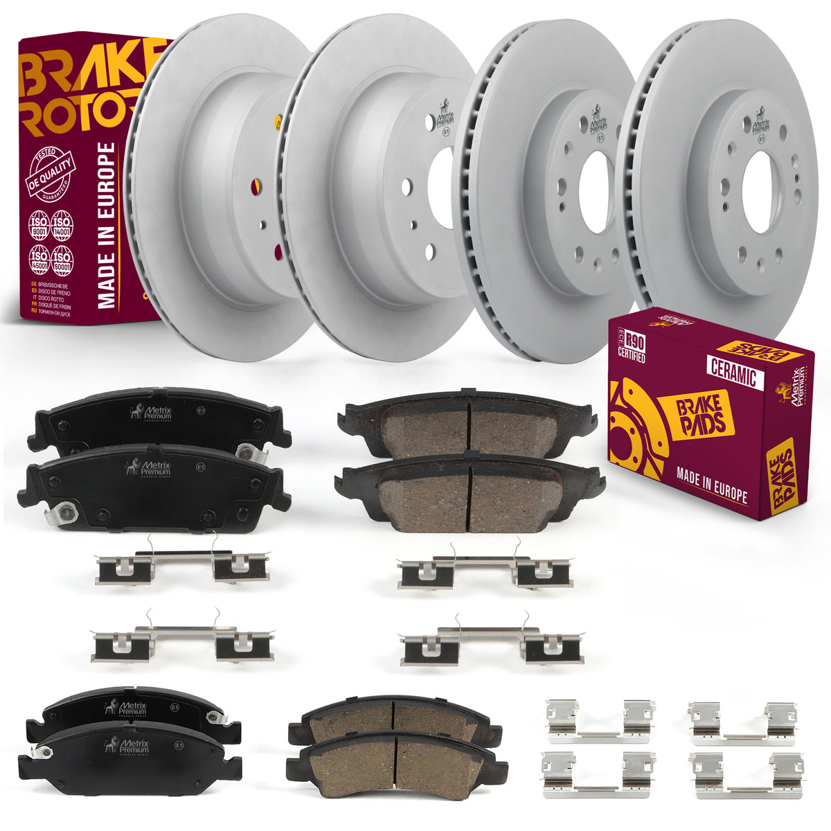 Metrix Premium Front & Rear Brake Kit 95714MT OEM fit auto parts